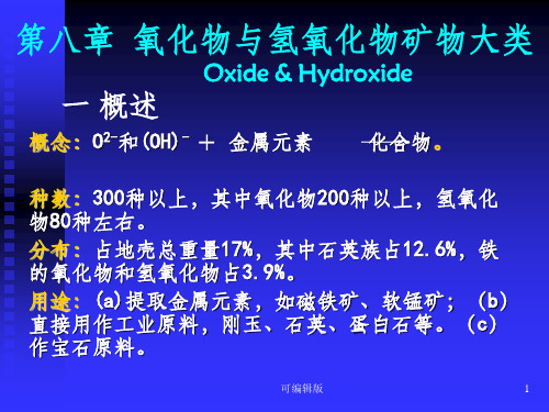 氧化物与氢氧化物矿物大类