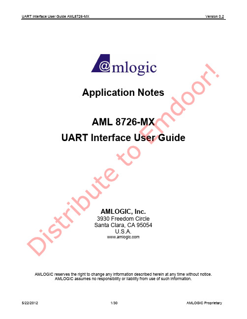 AML8726-MX UART Interface User Guide 20120522