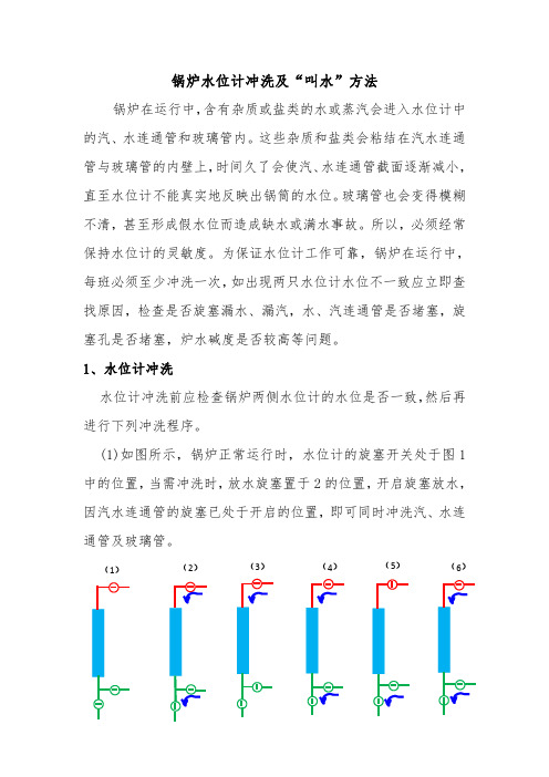 锅炉水位计冲洗及“叫水”方法