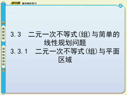 数学-《二元一次不等式(组)与平面区域》课件