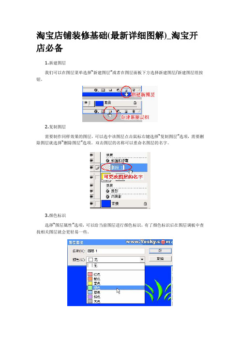 淘宝店铺装修基础(最新详细图解)_淘宝开店必备