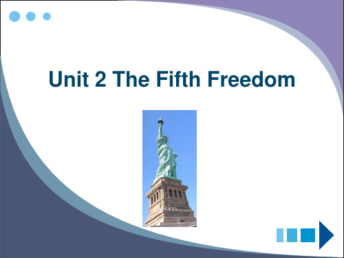 Unit 2 The Fifth Freedom