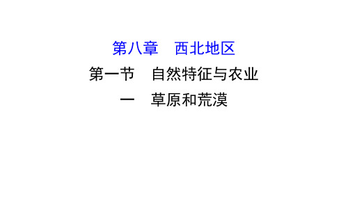 版人教版地理八级下册教学课件-PPT八章 西北地区