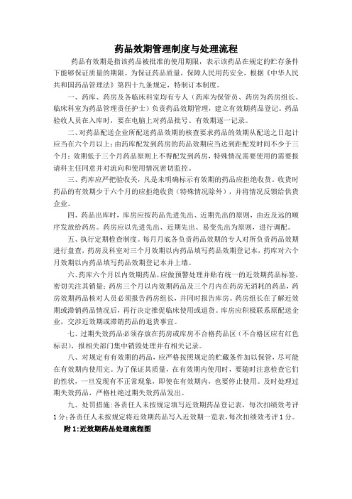 药品效期管理制度与处理流程