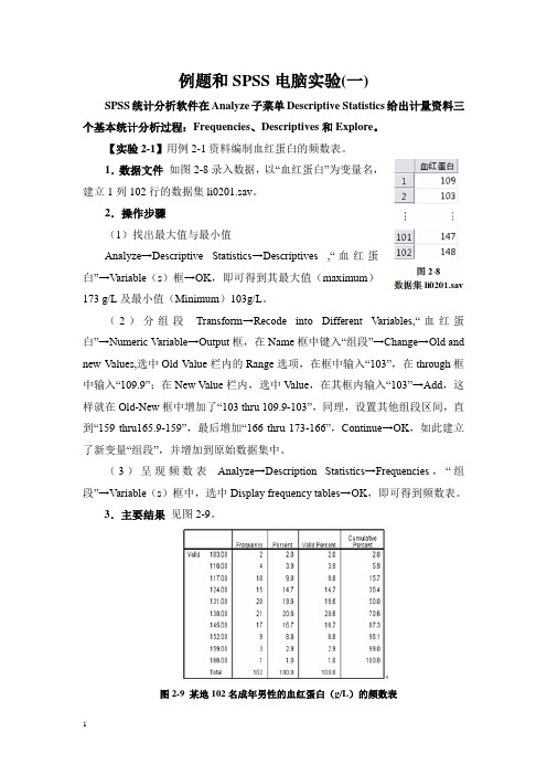 Spss实验操作步骤