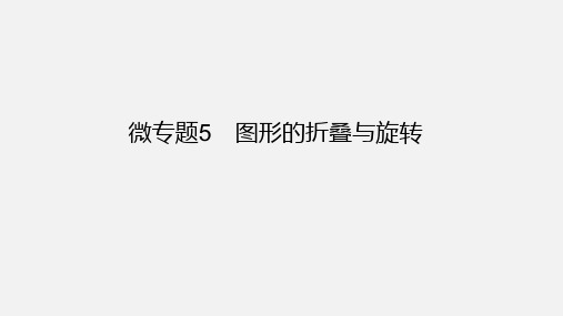 2024年九年级中考数学复习课件++微专题5 图形的折叠与旋转