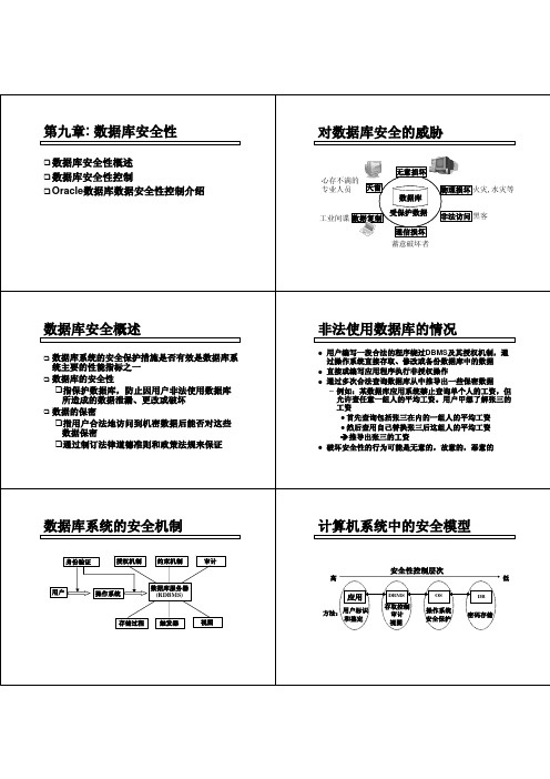 数据库安全概述非法使用数据库的情况