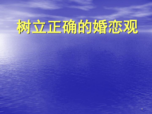 牢记军人身份,树立正确的婚恋观PPT幻灯片