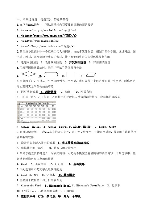 《2014网络技术试卷5》考试答题数据