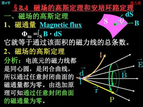 磁场的高斯定理和安培环路定理.