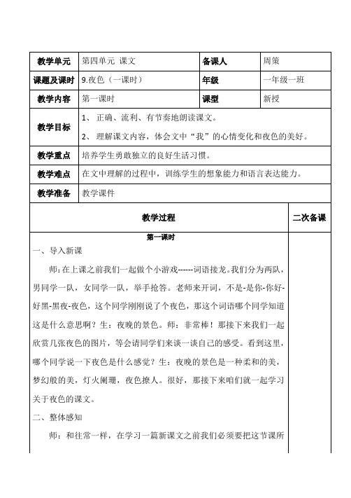 【4.教师网络空间应用案例】-教学设计-周策-沂源县中庄镇胡庄完小