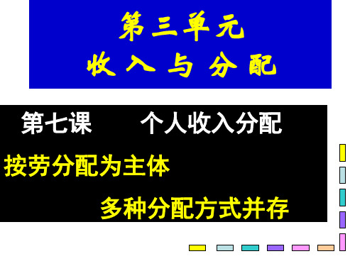 第七课1、个人收入分配20113281045143520