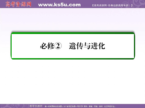 【名师一号】2017届高考生物一轮复习课件：18DNA是主要的遗传物质