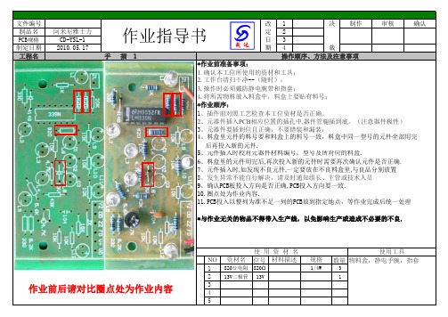 手工插件作业指导书