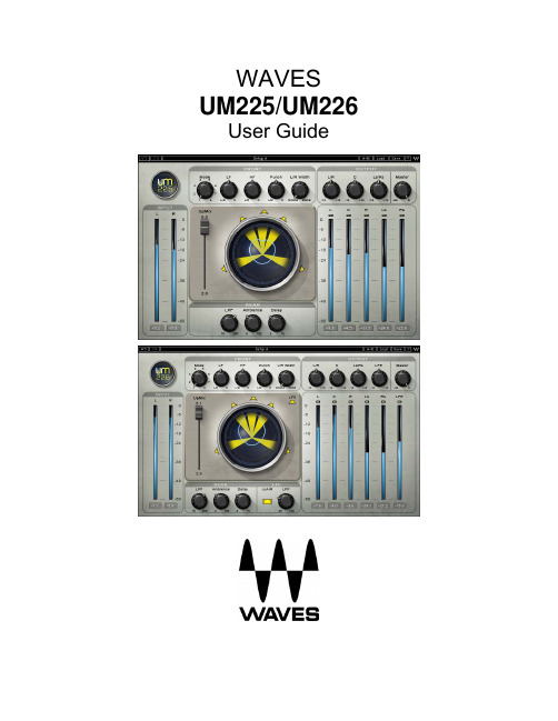 Waves UM225 UM226用户指南说明书