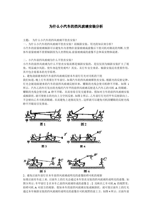 汽车挡风玻璃分析