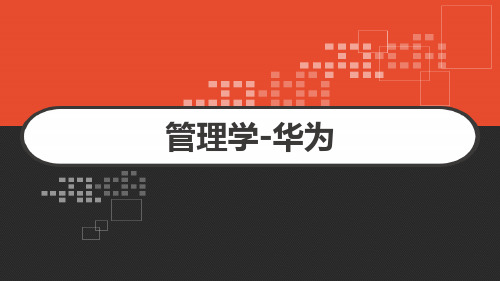 管理学-华为 PPT