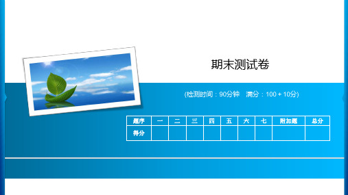 2020年四年级下册数学习题课件-期末测试卷 人教新课标(共20张PPT)