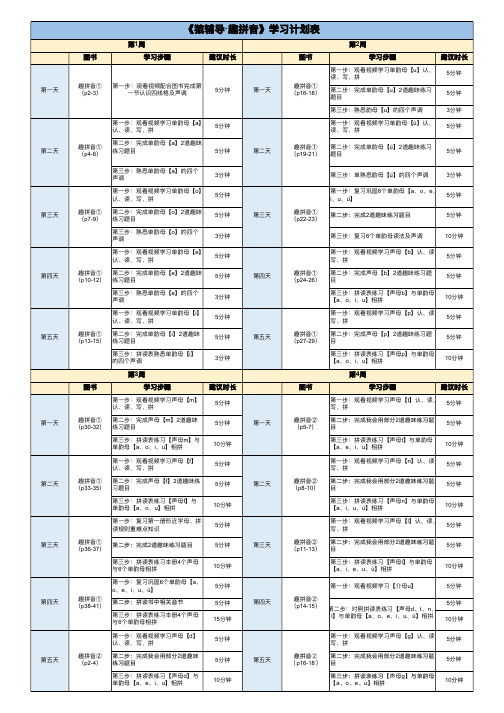 《趣拼音》学习规划(无水印)