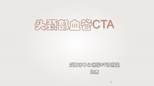 头颈部CTA及解剖