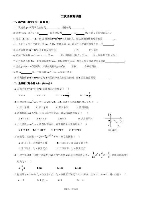 人教版九年级下册数学全册测试卷(含答案)