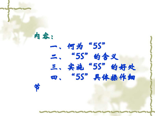 精选办公室5S管理执行标准PPT35页