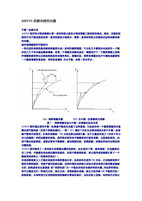 ANSYS求解非线性问题