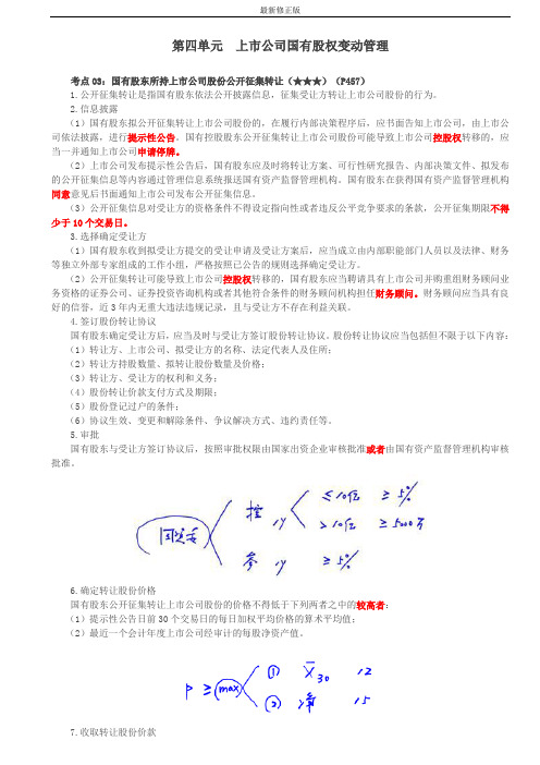 国有股东所持上市公司股份公开征集转让