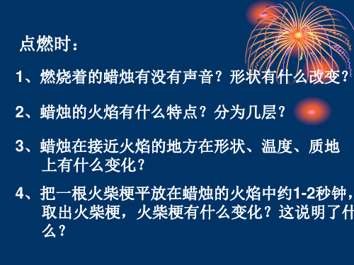 对蜡烛及其燃烧的探究