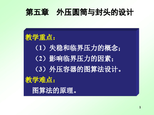 外压圆筒和管子厚度的图算法