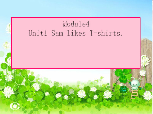 最新二年级英语上册Module4Unit1SamlikeT_shirts4外研版(一起)优选教学课件