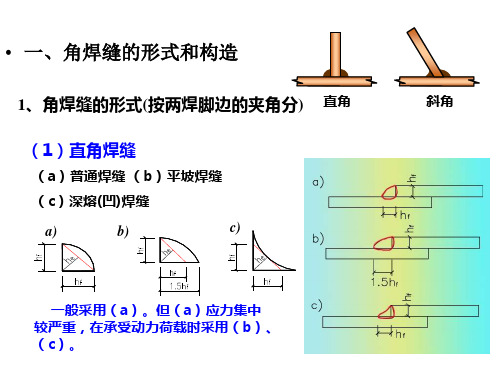 焊接(角焊缝)解读