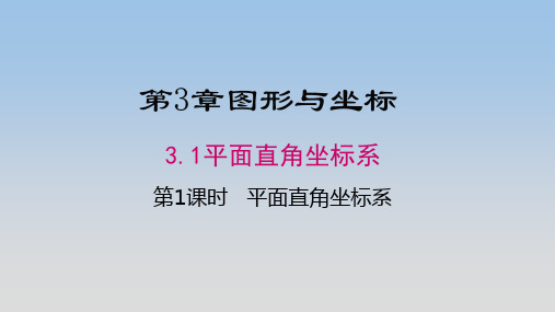 湘教版八年级数学下册《3.1平面直角坐标系》公开课精品课件