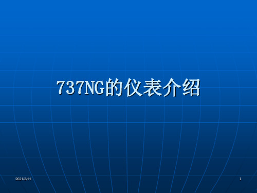 737ng的仪表介绍解析