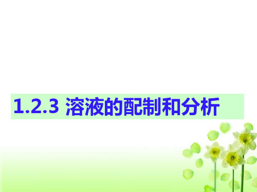 苏教化学必修1专题1第二单元 研究物质的实验方法(共17张PPT)