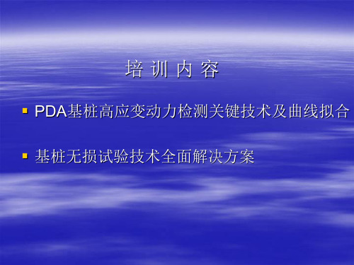 PDA高应变讲义