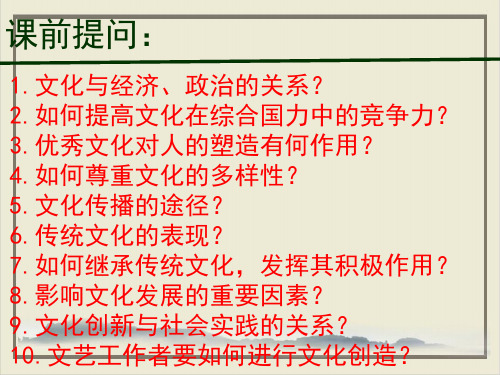 高中政治人教版必修三文化生活文化创新的途径21页