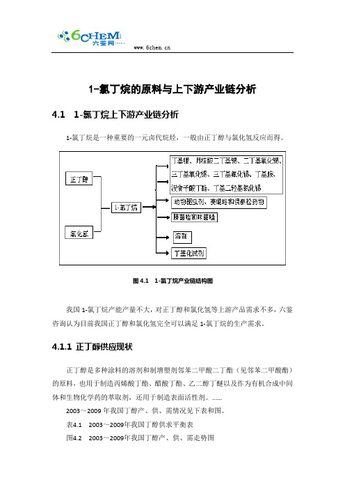 1-氯丁烷的原料与上下游产业链分析