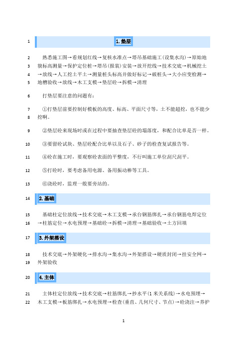 最新房地产建筑施工流程(完整版)