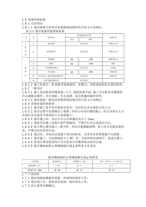 强夯地基质量控制文档