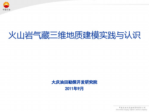 火山岩气藏三维地质建模实践与认识