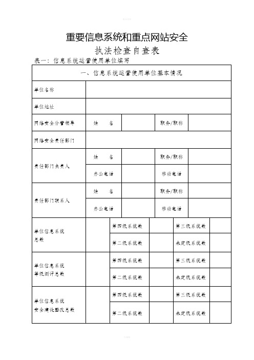 国家级重要信息系统和重点网站安全