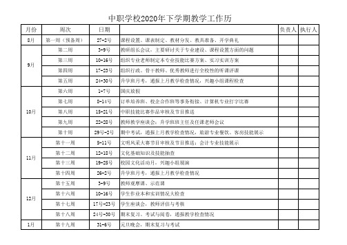 2018年下学期教务处教学工作历