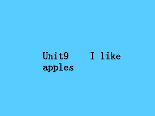 三年级下册英语课件 Unit9 I  like apples｜辽师大版 (共23张PPT)