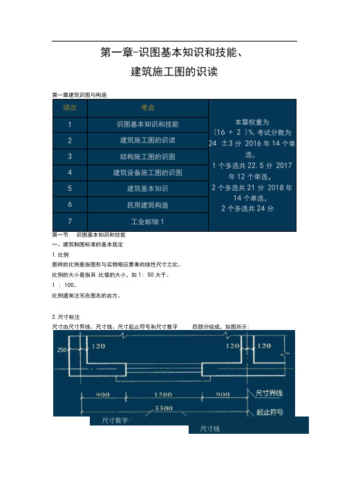 3-第一章-识图基本知识和技能、建筑施工图的识读