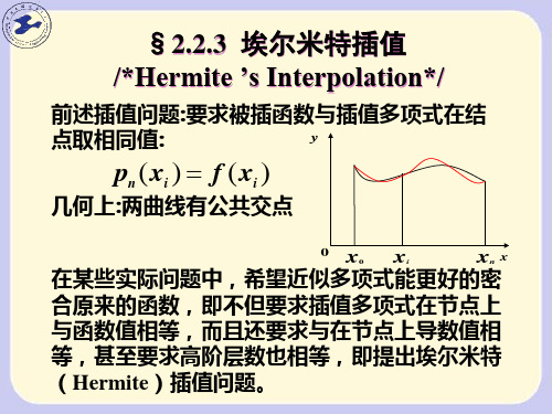 Hermite插值