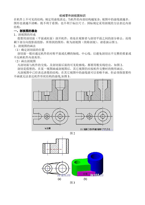 机械零件剖视图知识