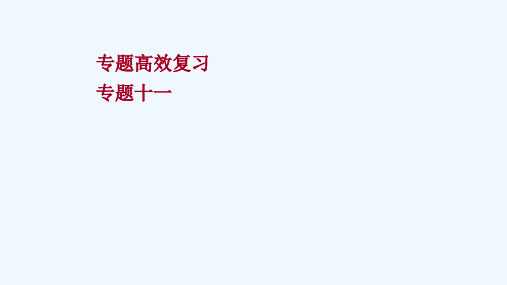 2022高考历史一轮复习专题高效复习专题十一资本主义经济政策的调整和苏联的社会主义建设课件