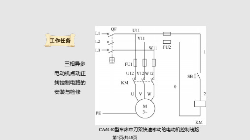 点动正转控制电路的安装与检修详解PPT课件