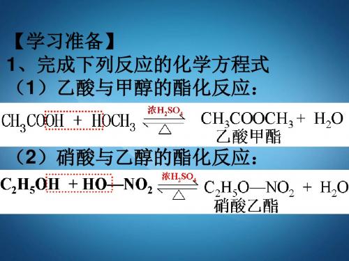 高二化学ppt课件 羧酸的性质和应用课件1